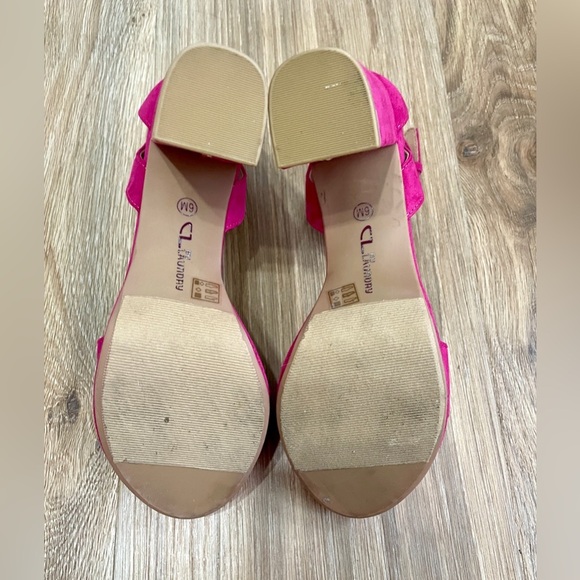 CL by Laundry Go On 2 Dress Sandal Fuchsia Size 6 LNC - Picture 4 of 7